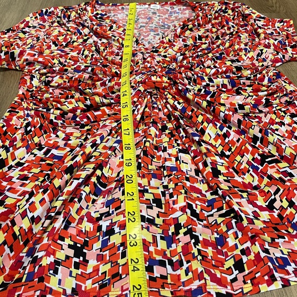 Women’s Cato fall-colored v-neck blouse size XL - Picture 9 of 10